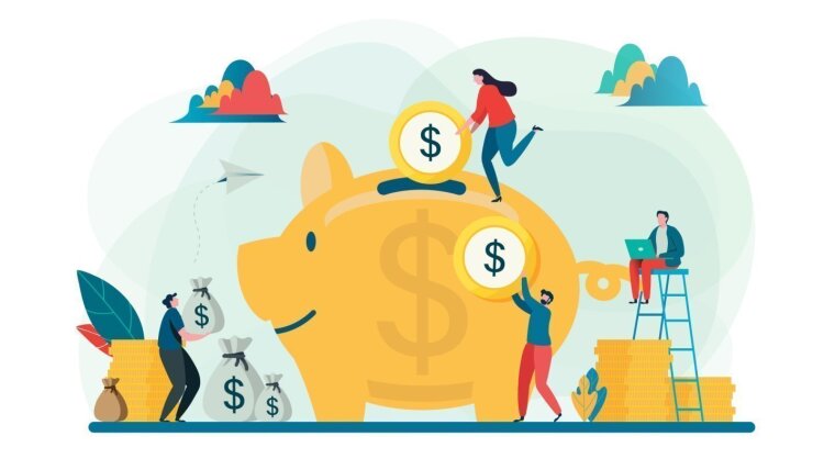 Sparschwein befüllen